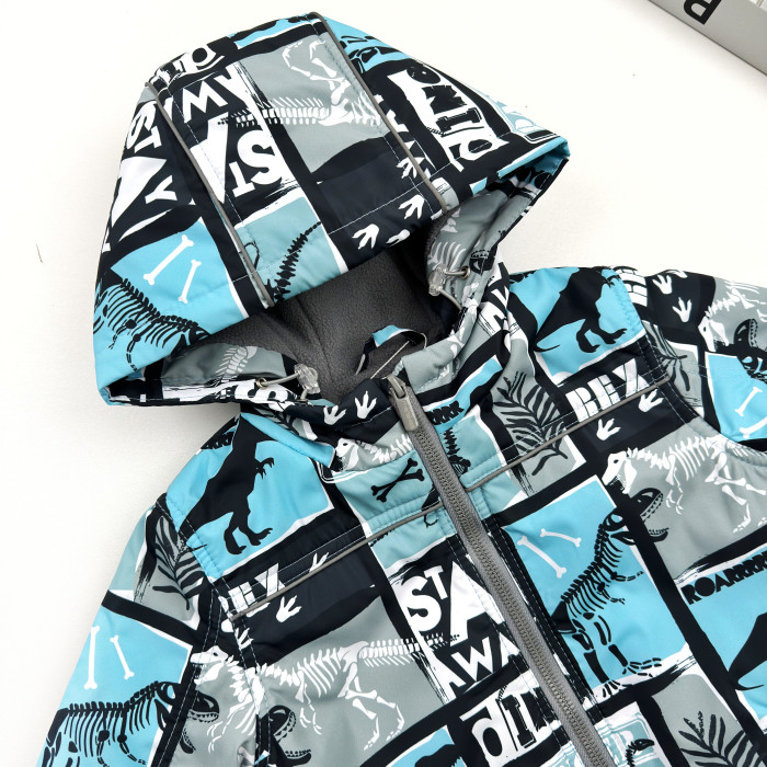 Marakas™ Комплект двійка на слімтексі та мікрофлісі Діно блакитний