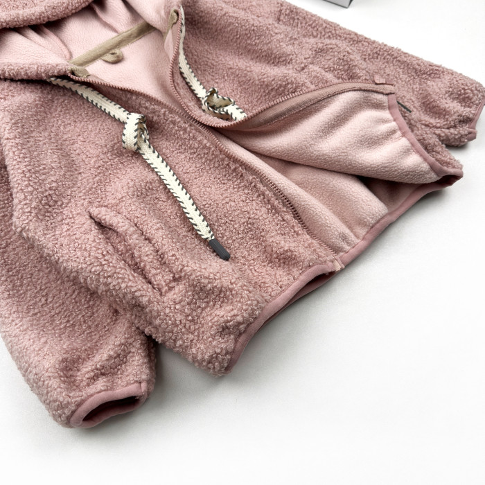 Кофта спортивная шерпа Marakas светло розовая