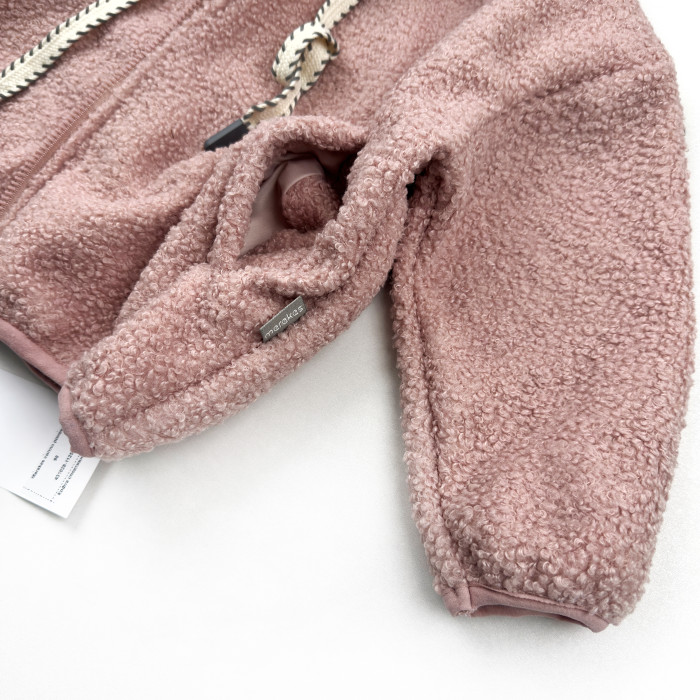 Кофта спортивная шерпа Marakas светло розовая