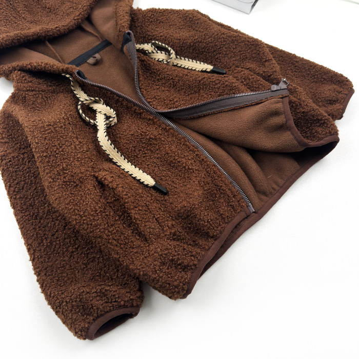 Кофта спортивная шерпа Marakas шоколад