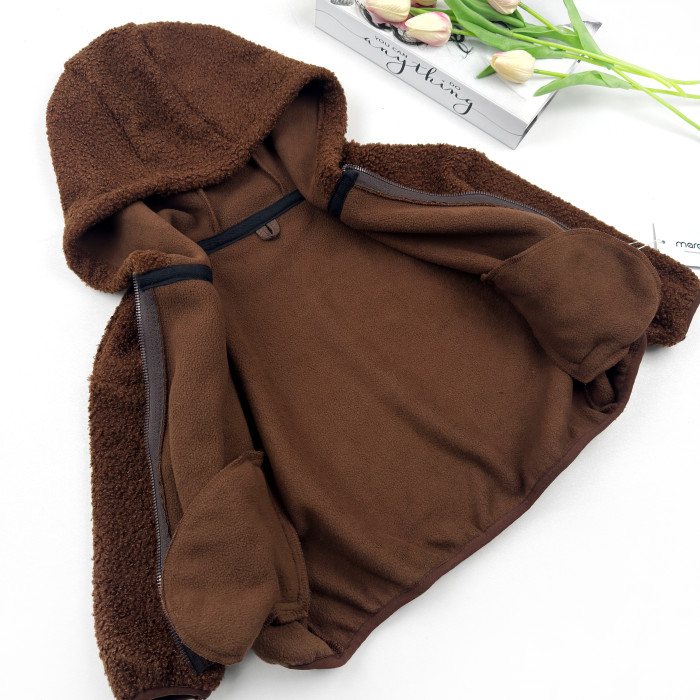 Кофта спортивная шерпа Marakas шоколад