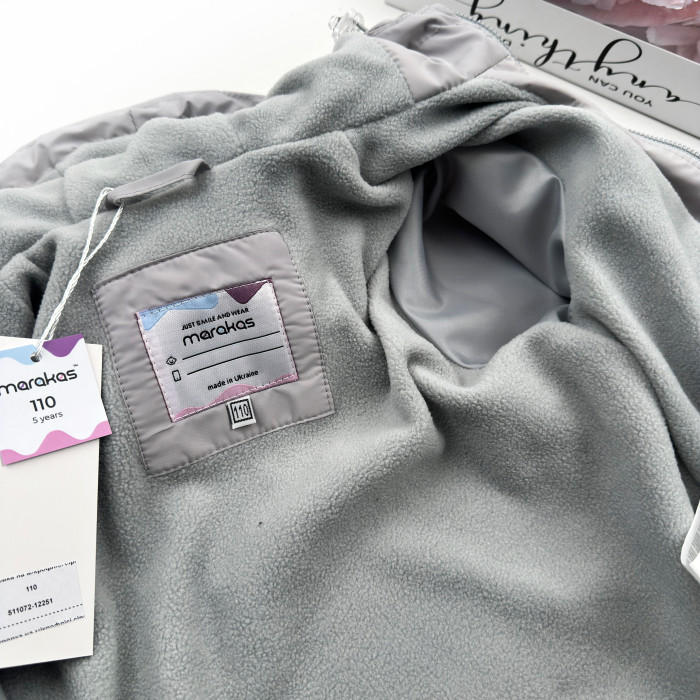 Marakas™ Вітрівка на мікрофлісі сіра