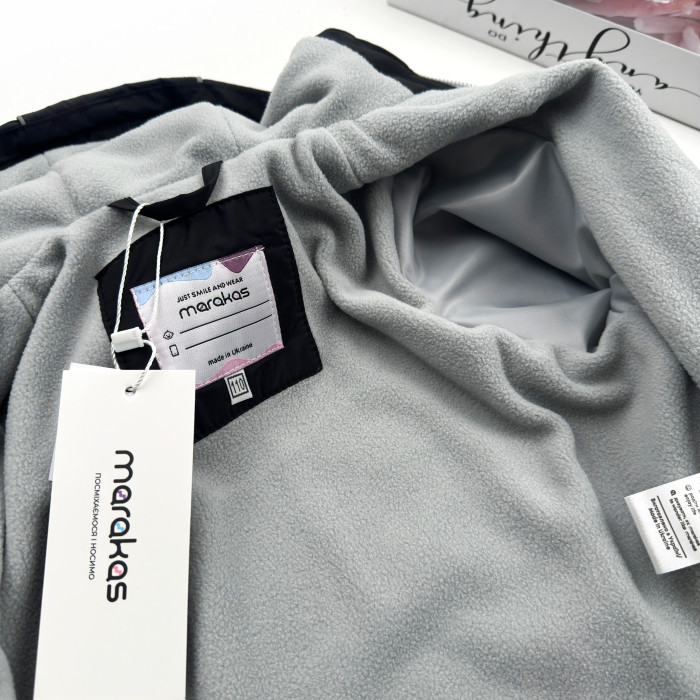 Marakas™ Вітрівка на мікрофлісі чорна