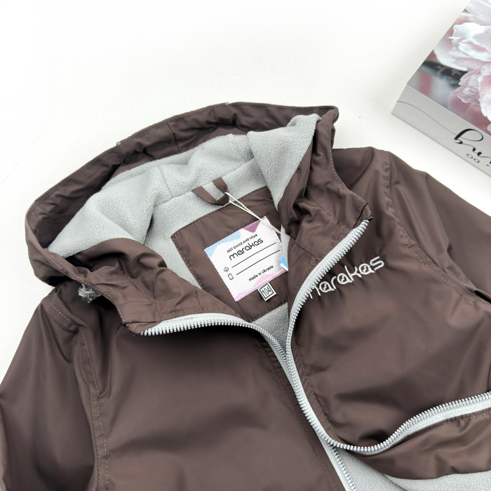 Marakas™ Вітрівка на мікрофлісі коричнева