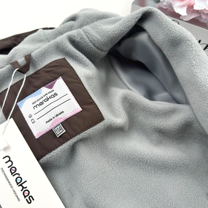 Marakas™ Вітрівка на мікрофлісі коричнева