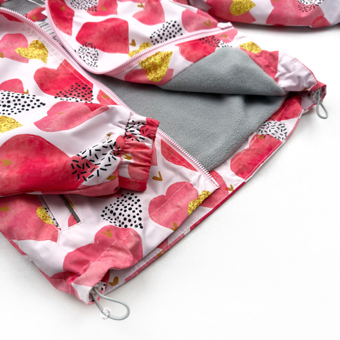 Ветровка на микрофлисе Сердца