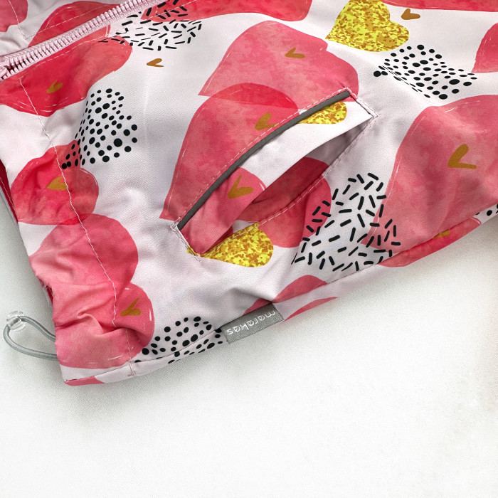 Ветровка на микрофлисе Сердца