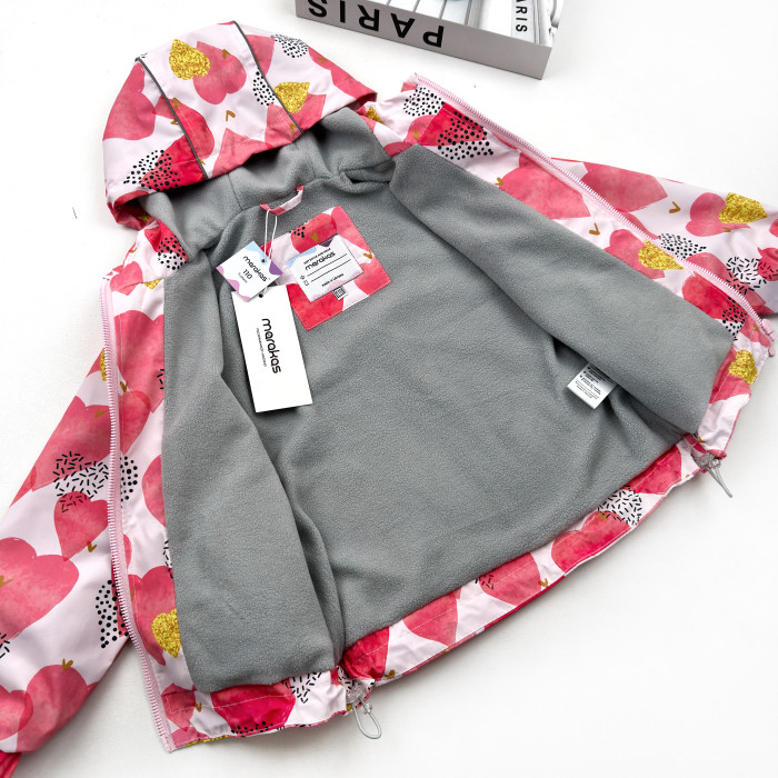 Ветровка на микрофлисе Сердца