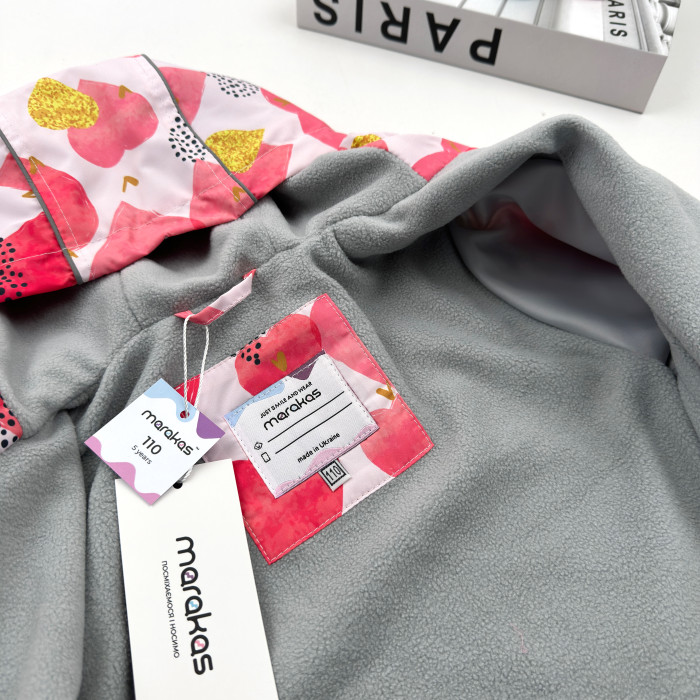 Ветровка на микрофлисе Сердца