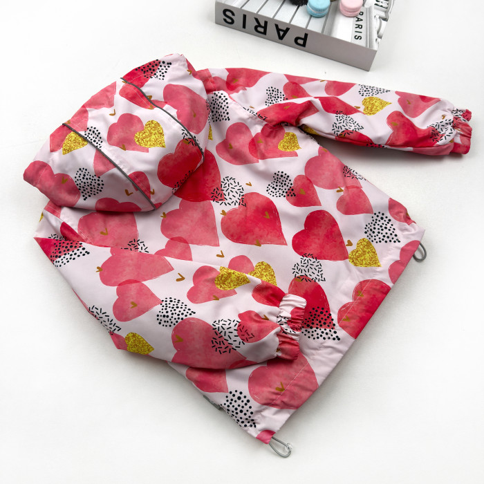 Ветровка на микрофлисе Сердца