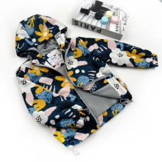 Ветровка на микрофлисе Цветы