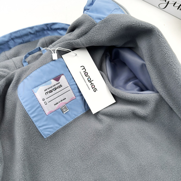 Marakas™ Вітрівка на мікрофлісі блакитно-джинсова