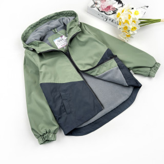 Marakas™ Вітрівка на мікрофлісі оливково-темно-сіра