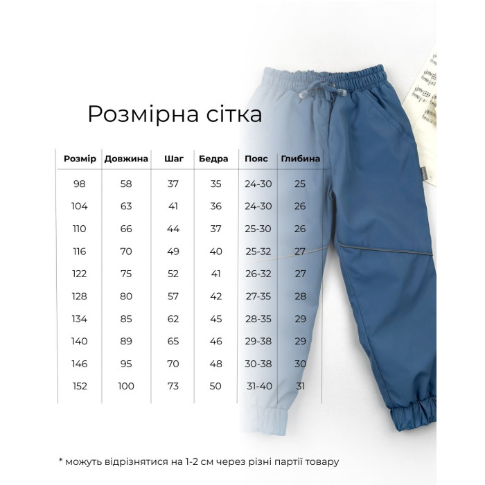 Штаны деми на нейлоне джинс