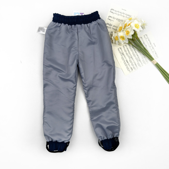 Штаны деми на нейлоне темно синие