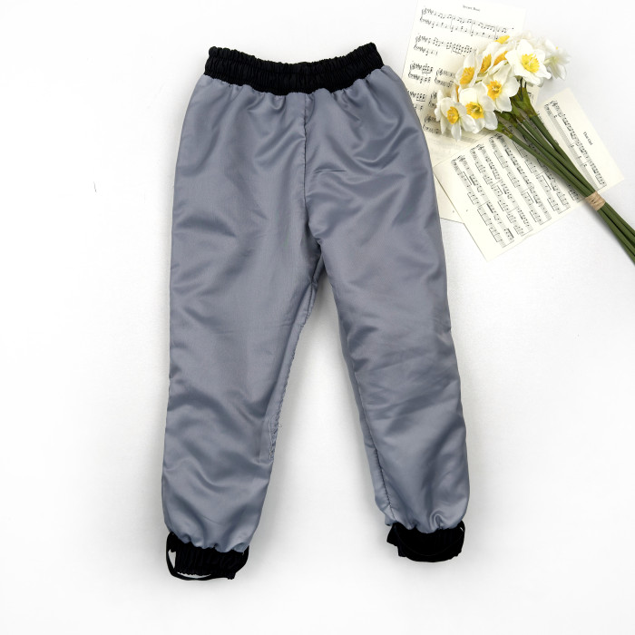 Штаны деми на нейлоне черные