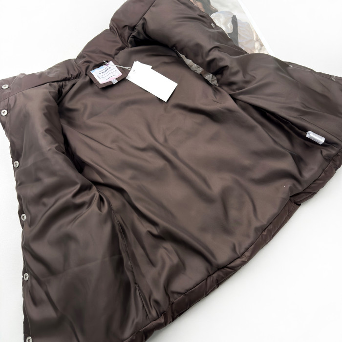 Жилетка удлиненная с кулиской шоколад