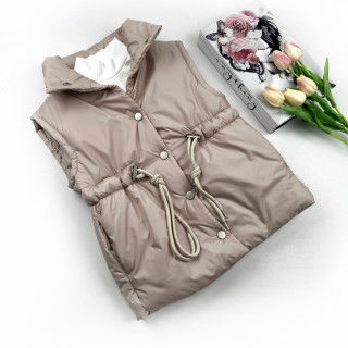 Marakas™ Жилетка подовжена з куліскою бежева