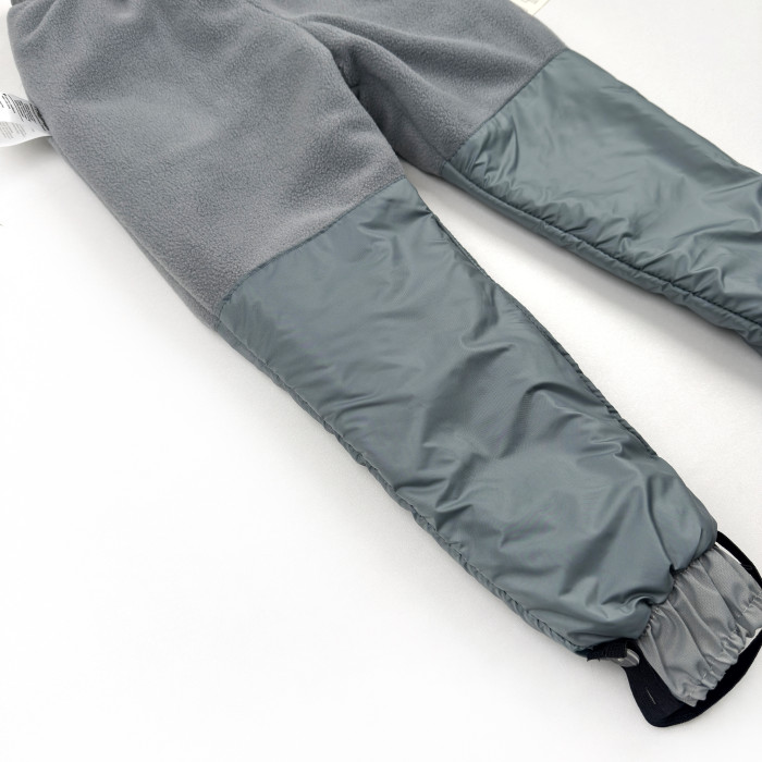 Штаны на мембране, полностью утепленные микрофлисом светло серые