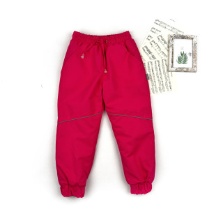 Штани на мембрані, повністю утеплені мікрофлісом малинові
