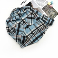 Сорочка фланелева блакитна