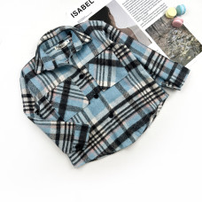 Сорочка фланелева блакитна