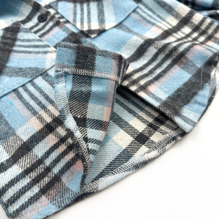 Сорочка фланелева блакитна