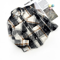 Сорочка фланелева чорна