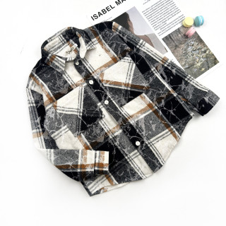 Сорочка фланелева чорна