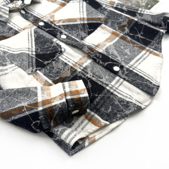 Сорочка фланелева чорна