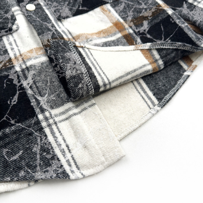 Сорочка фланелева чорна