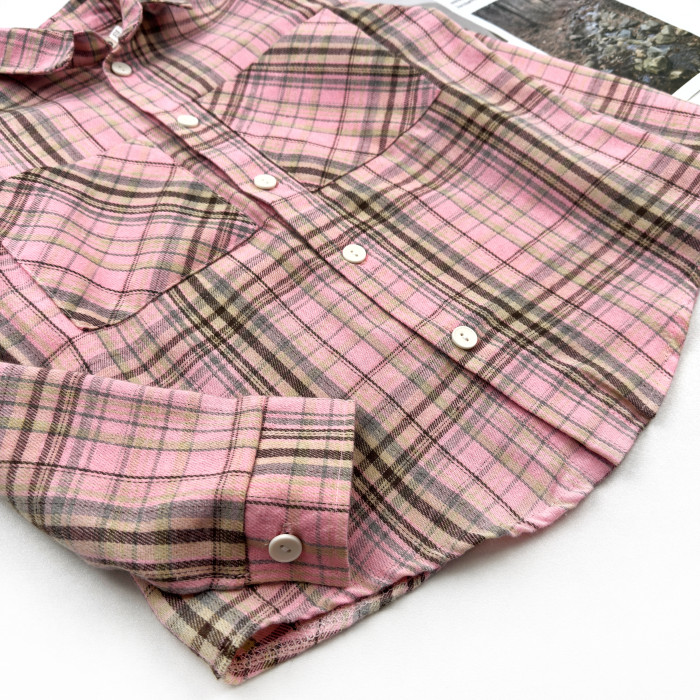 Сорочка фланелева рожева