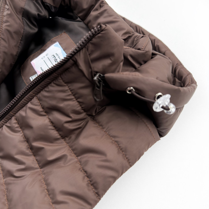 Marakas™ Жилетка на нейлоні з капюшоном шоколад