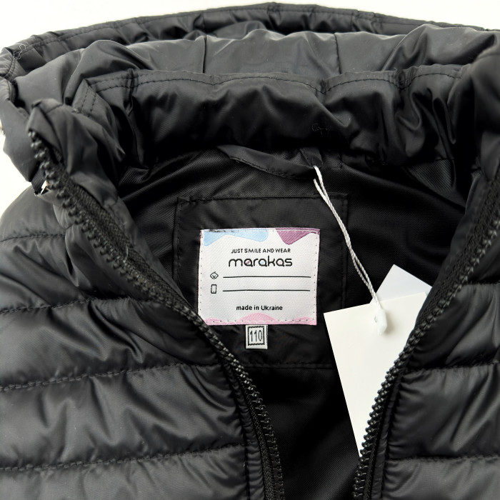 Marakas™ Жилетка на нейлоні з капюшоном чорна