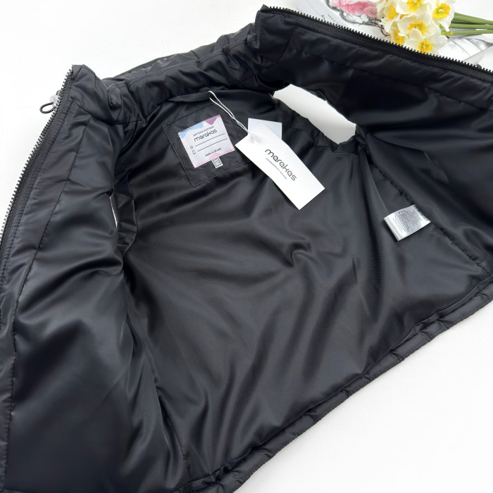 Marakas™ Жилетка на нейлоні з капюшоном чорна