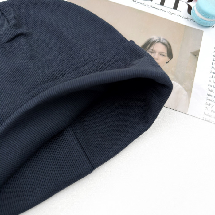 Шапка Makko рубчик з відворотом фюме