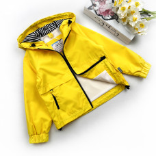 Ветровка реглан на вискозе желтая