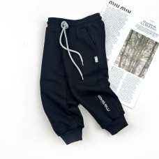 Штаны спортивные однотон Marakas черные