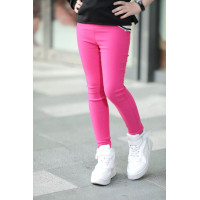 Штани стрейч малинові