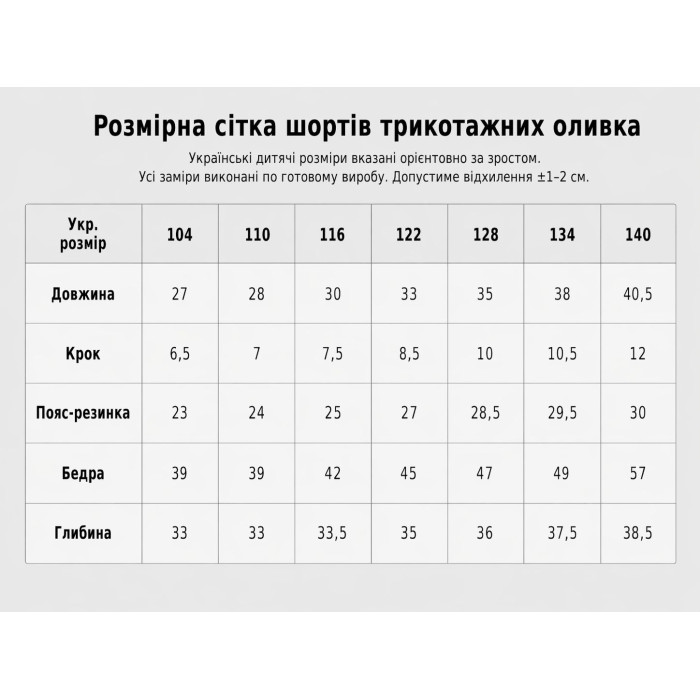 Шорти трикотажні з оливковими написами.