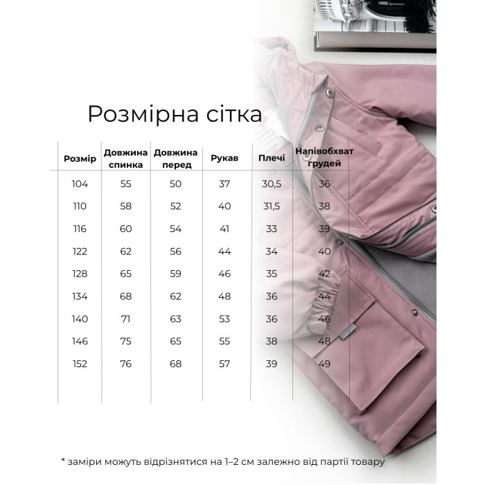 Парка на микрофлисе и слимтексе светло розовая