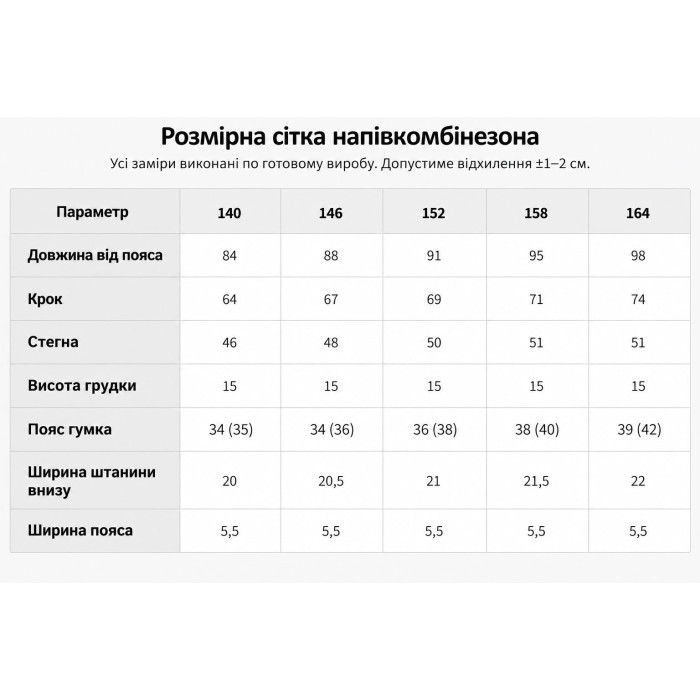 Напівкомбінезон COMFORT (A) чорний